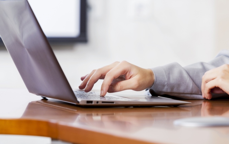 Photo: Mostphotos Hands using a laptop. Photo: Mostphotos