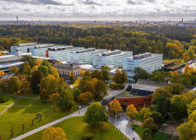 Drönarbild över Frescati: Foto: Sören Andersson